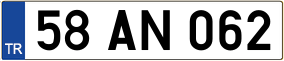 Truck License Plate